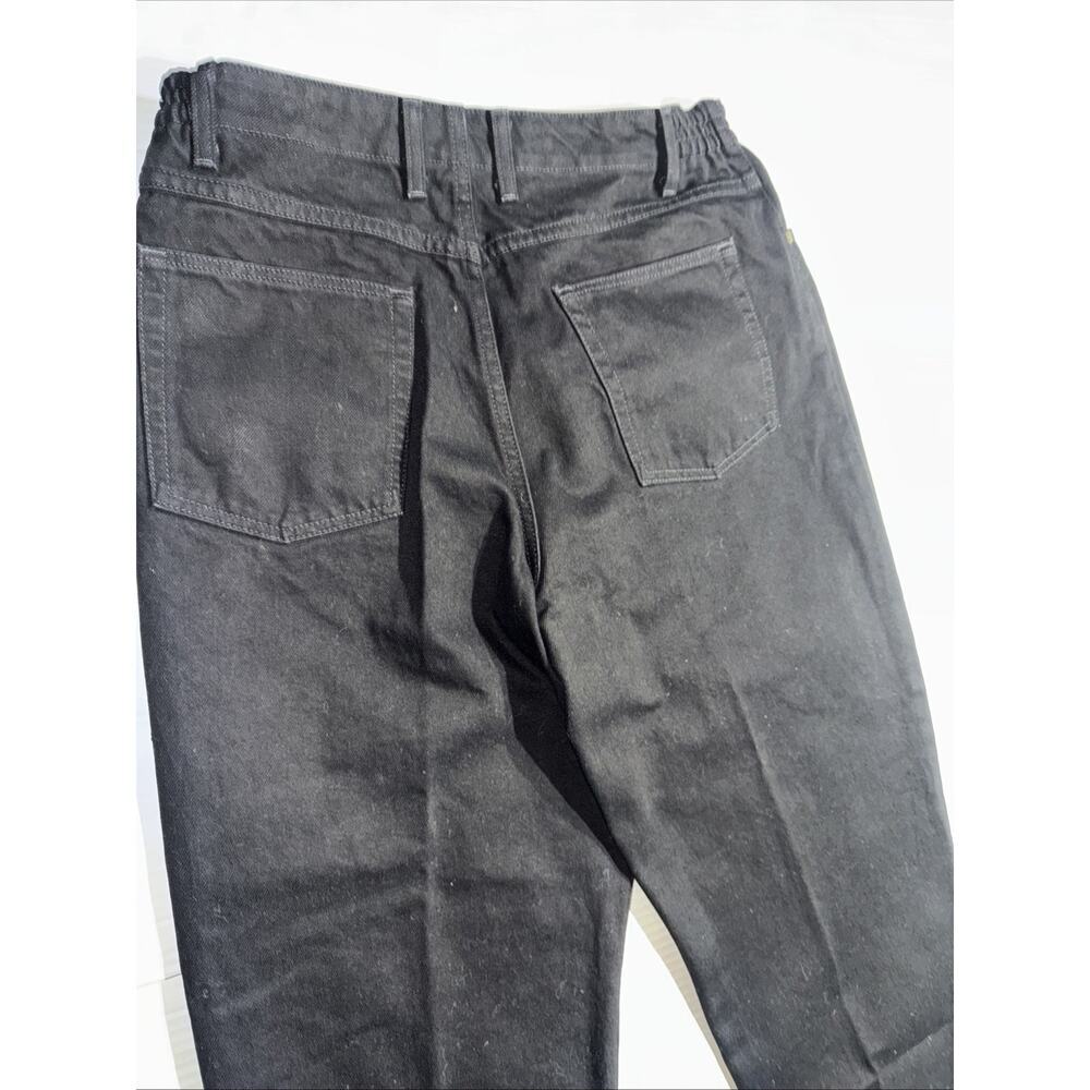 LL Bean Women's Jeans Sz 16 Reg Denim Original Fit Relaxed Cotton Black - Picture 12 of 12